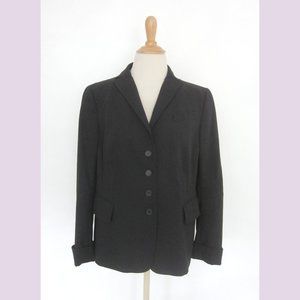Akris Punto Black Fitted Blazer US12
